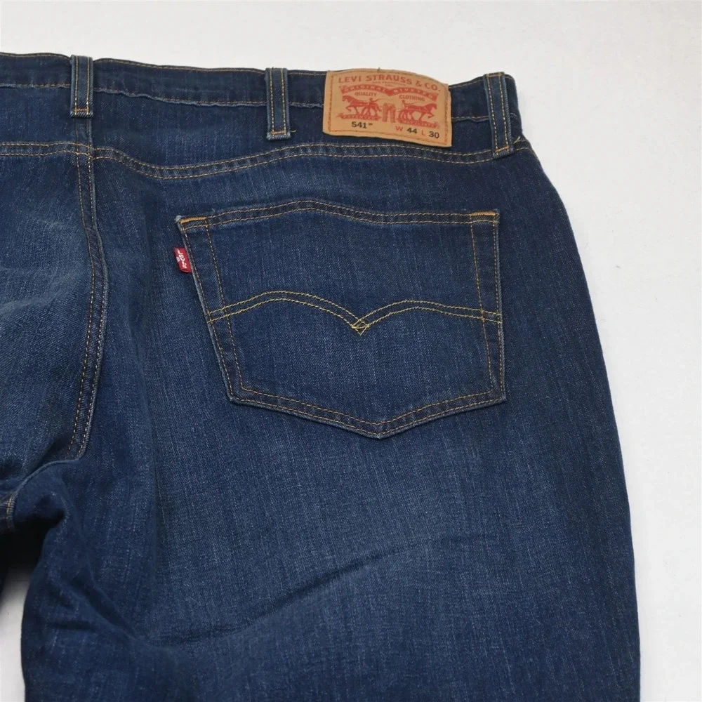Levi's‎ 44x30 Dark Stretch Denim 541 Athletic Taper Mens Jeans